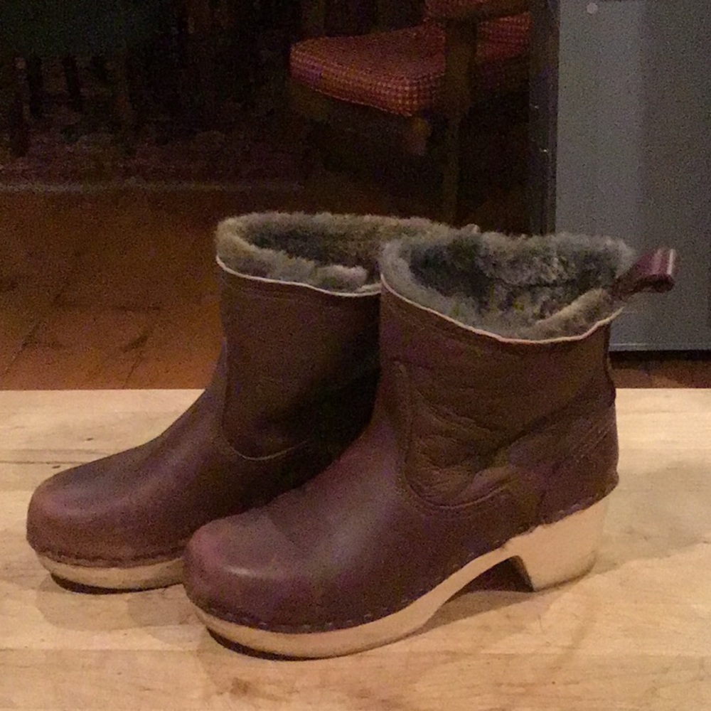Handmade No. 6 Shearling Clog Boots 39